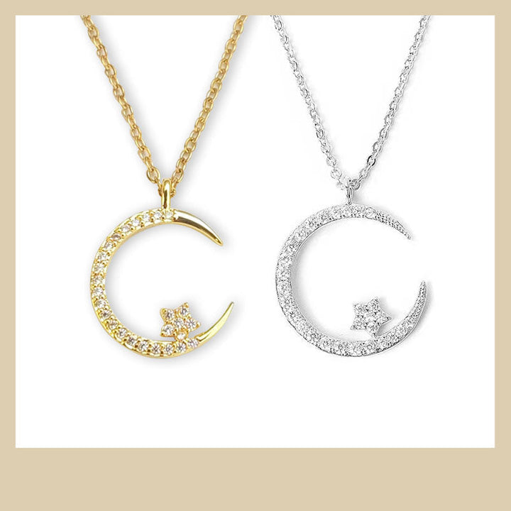 Jesmyra - Hold és csillag medál nyaklánc