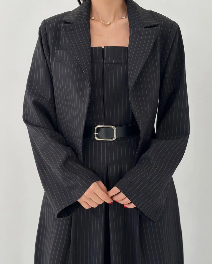 Lorayae - Puha tapintású, széles szárú overál és kabát szett