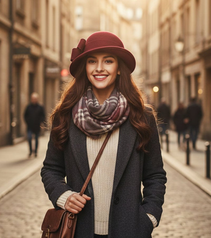 Magnolia – Elegáns, széles karimájú cloche kalap