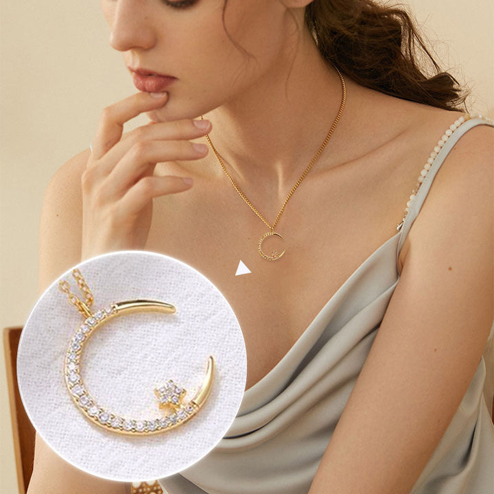 Jesmyra - Hold és csillag medál nyaklánc