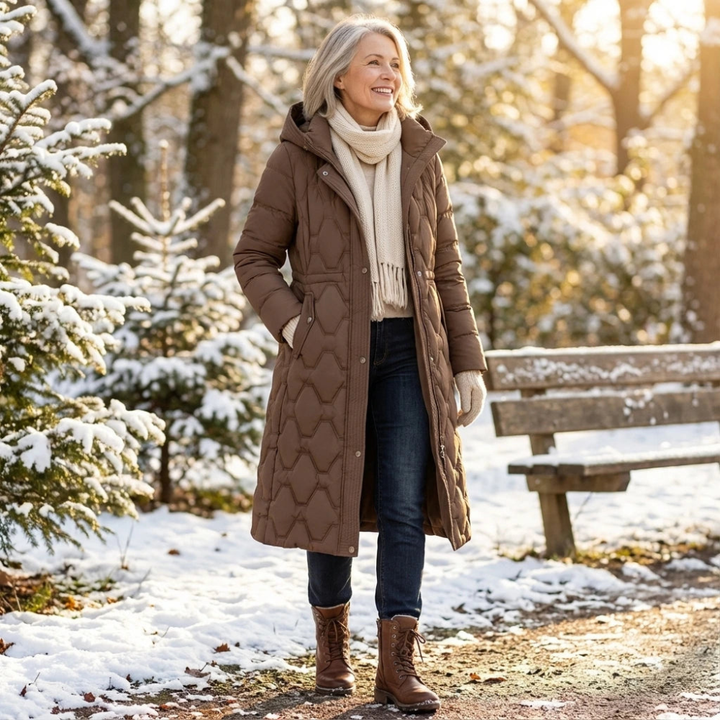 Torielle - időjárásálló kapucnis hosszú kabát