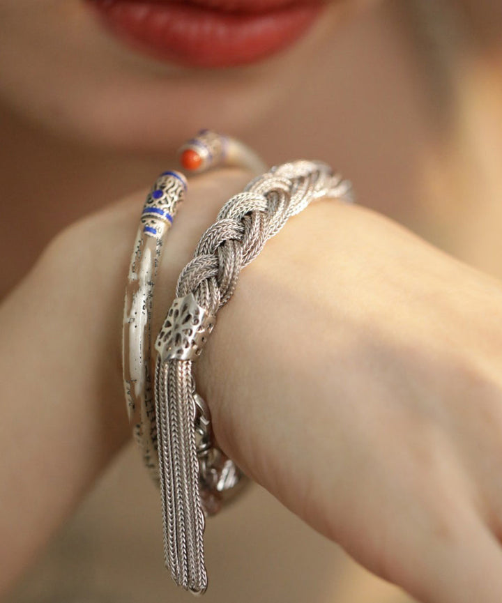 Riellea - bohém fonott karkötő