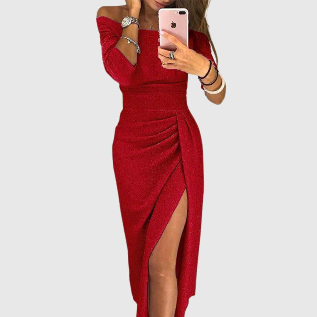 Evalora – Elegáns, alkalmi midi ruha