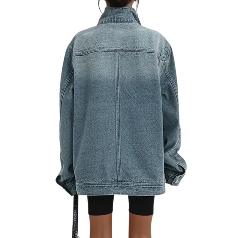 Zenaya - strukturált, aszimmetrikus, gombos kabát