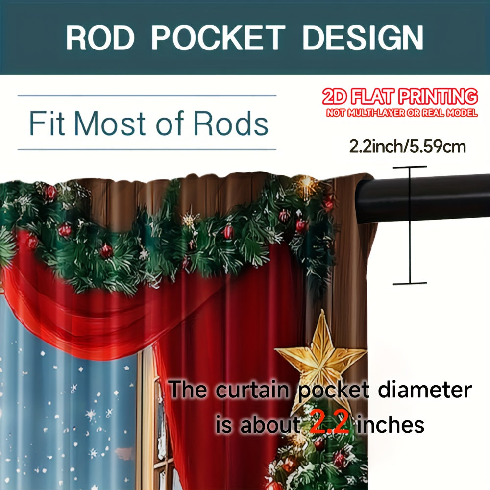 Aurielyn - Karácsonyi dekorációs függöny