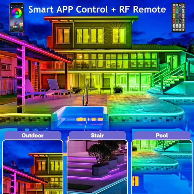 Leah - RGB LED külső világítás