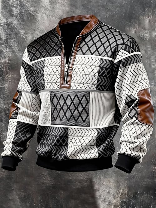 Orvis - Strukturált cipzáras pulóver