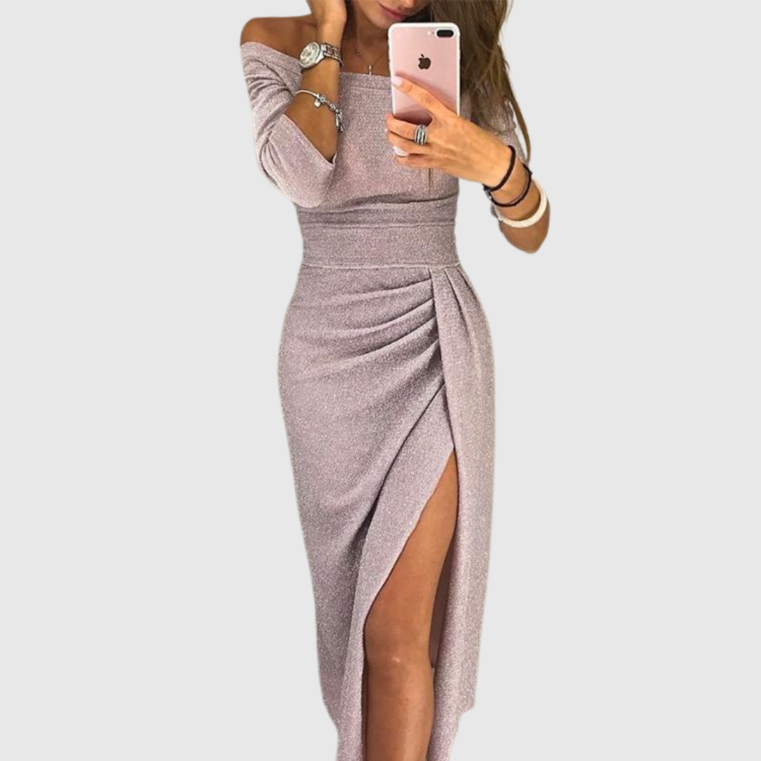 Evalora – Elegáns, alkalmi midi ruha