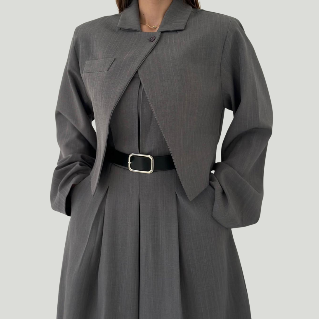 Lorayae - Puha tapintású, széles szárú overál és kabát szett