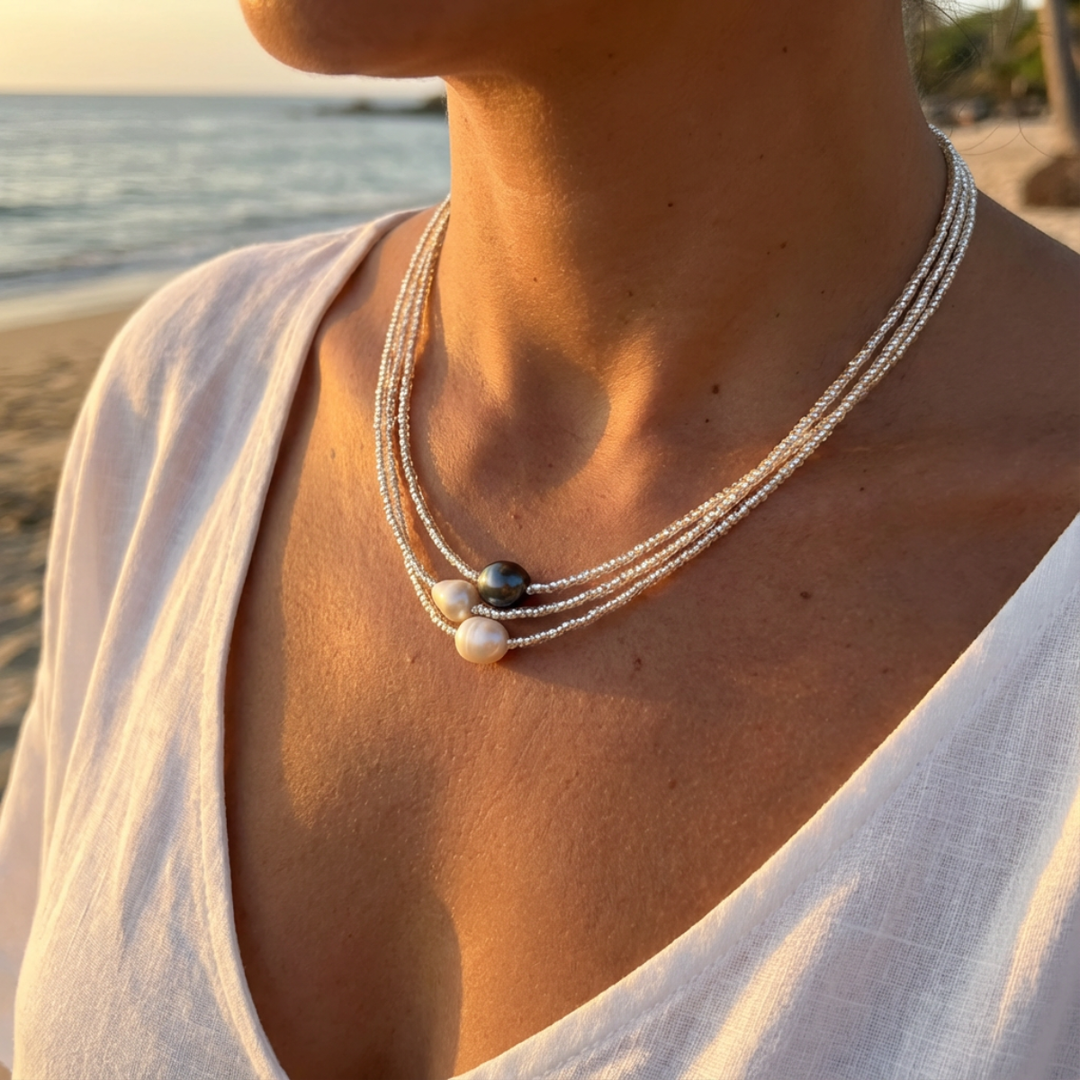 Zelia - Háromszálas nyaklánc