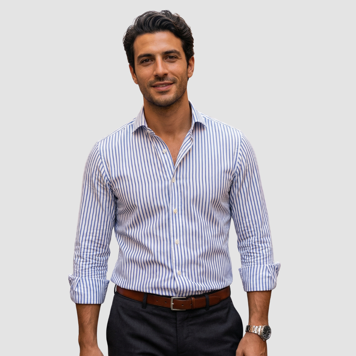 Syvon - testre szabott, karcsúsított csíkos ing