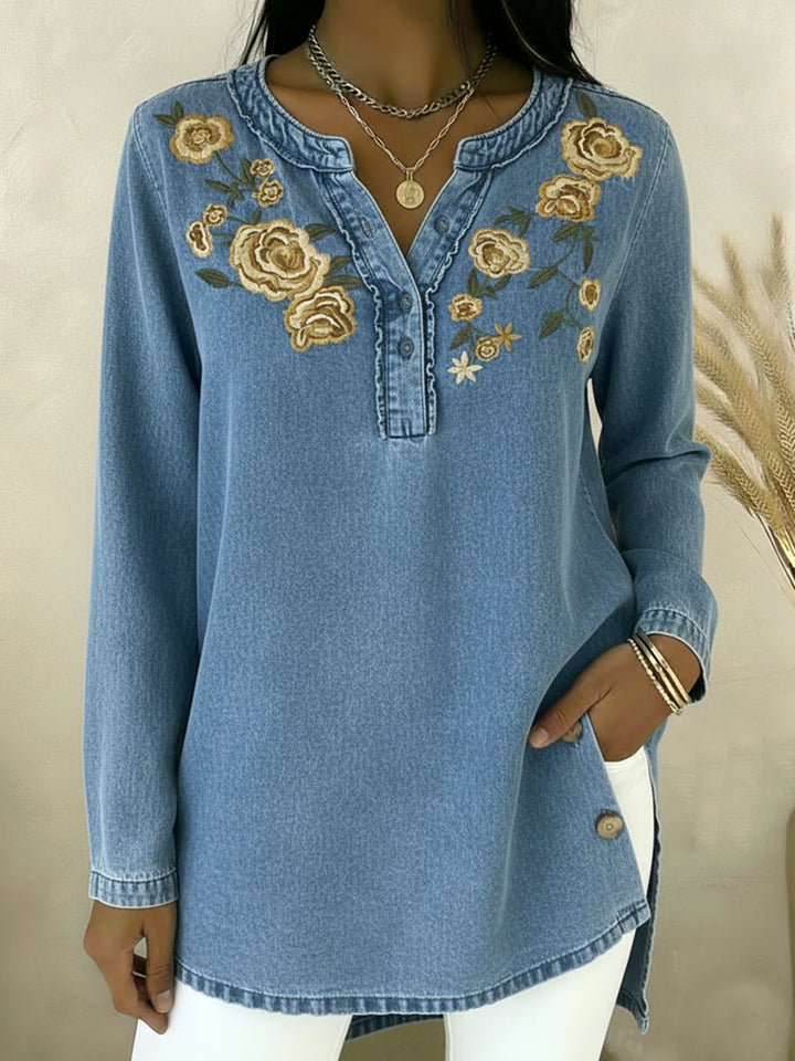 Seyla - Virágmintás farmering