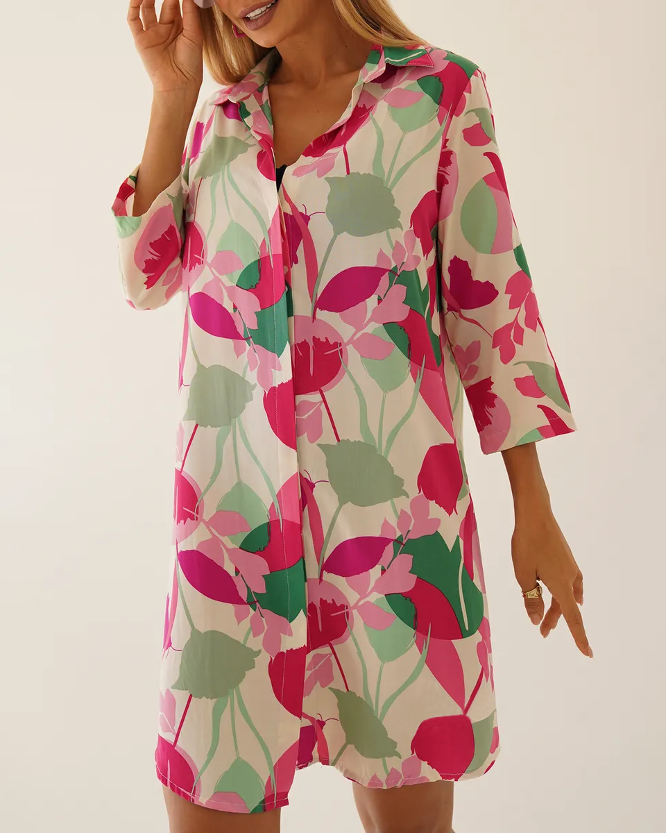 Daniela - hosszú ing fazonú strandtunika