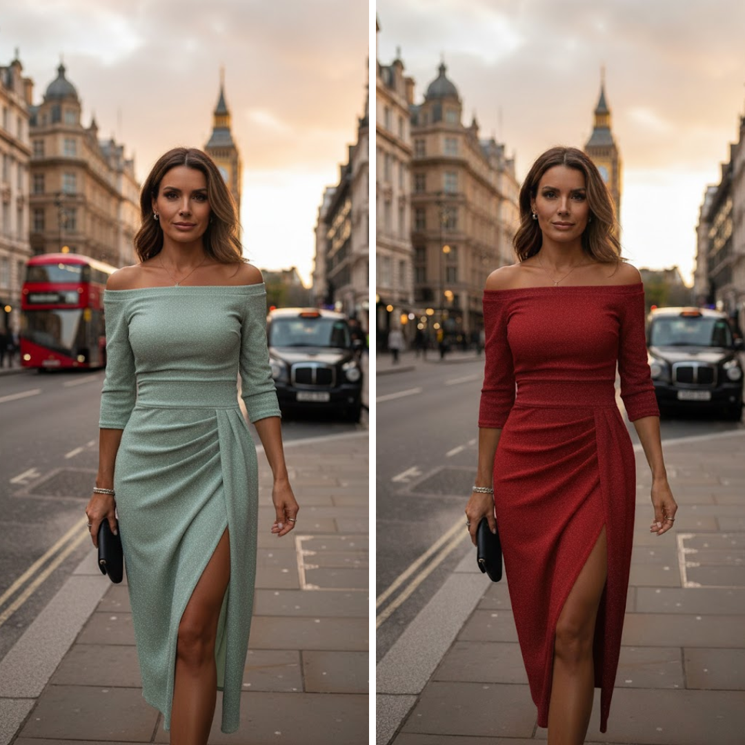 Evalora – Elegáns, alkalmi midi ruha