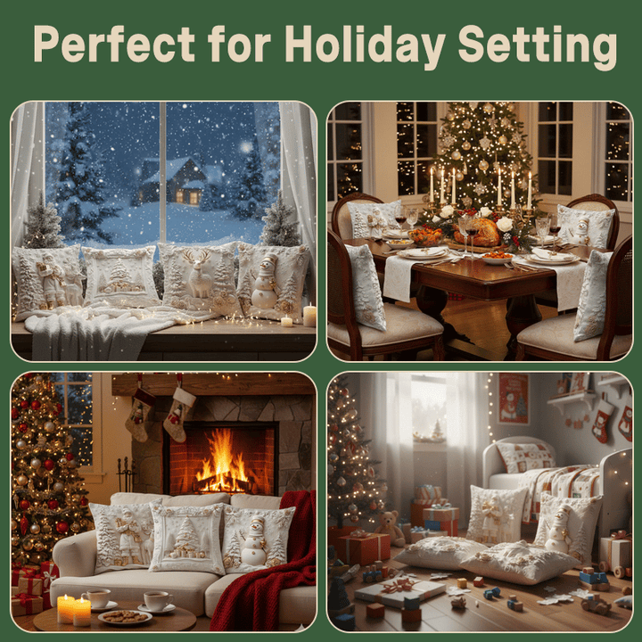 Jeslynn - Karácsonyi kanapé párnahuzatok