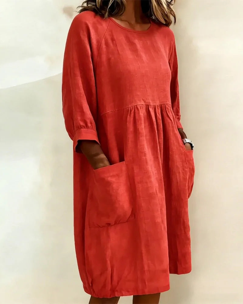 Avenra - háromnegyedes ujjú, bő szabású ruha