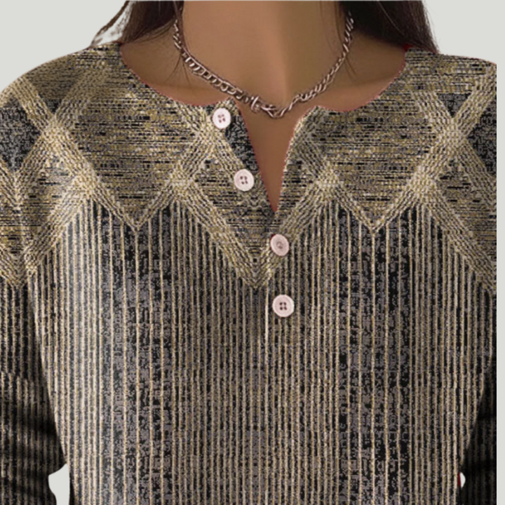 Zayarie - puha tapintású csíkos hosszú ujjú póló