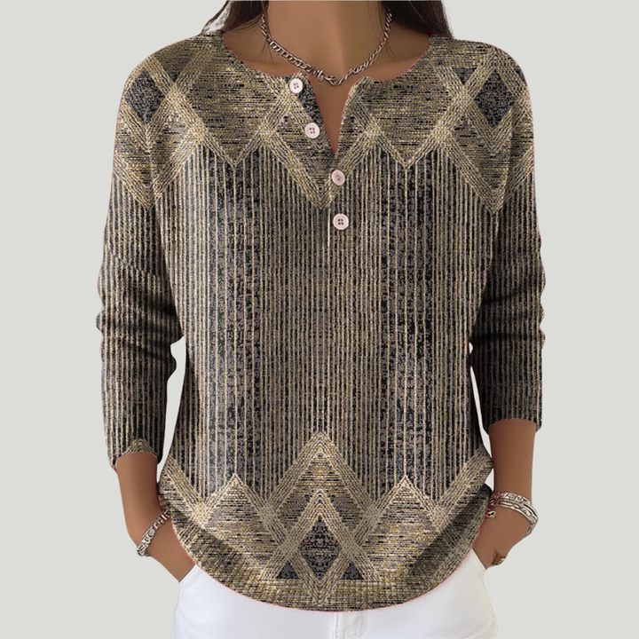 Zayarie - puha tapintású csíkos hosszú ujjú póló