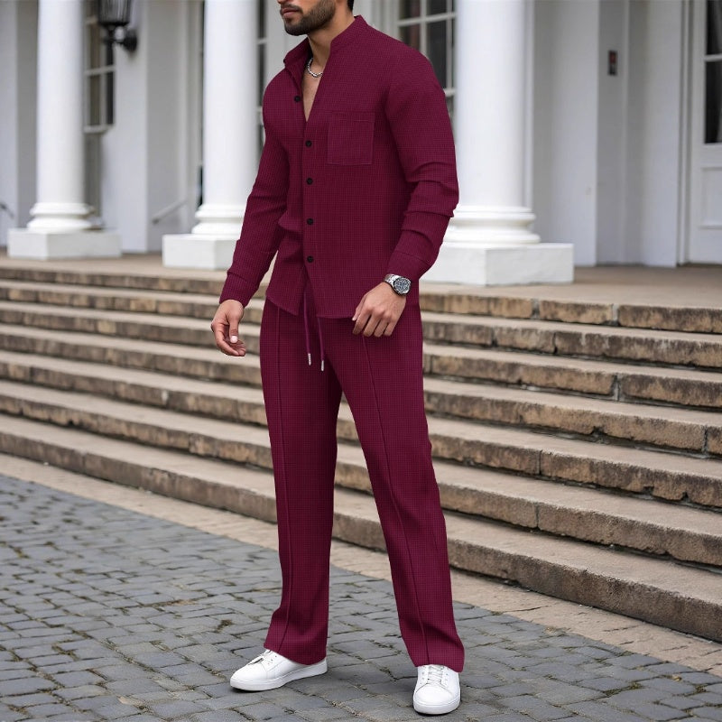 Blake - waffel textúrájú póló és nadrág szett